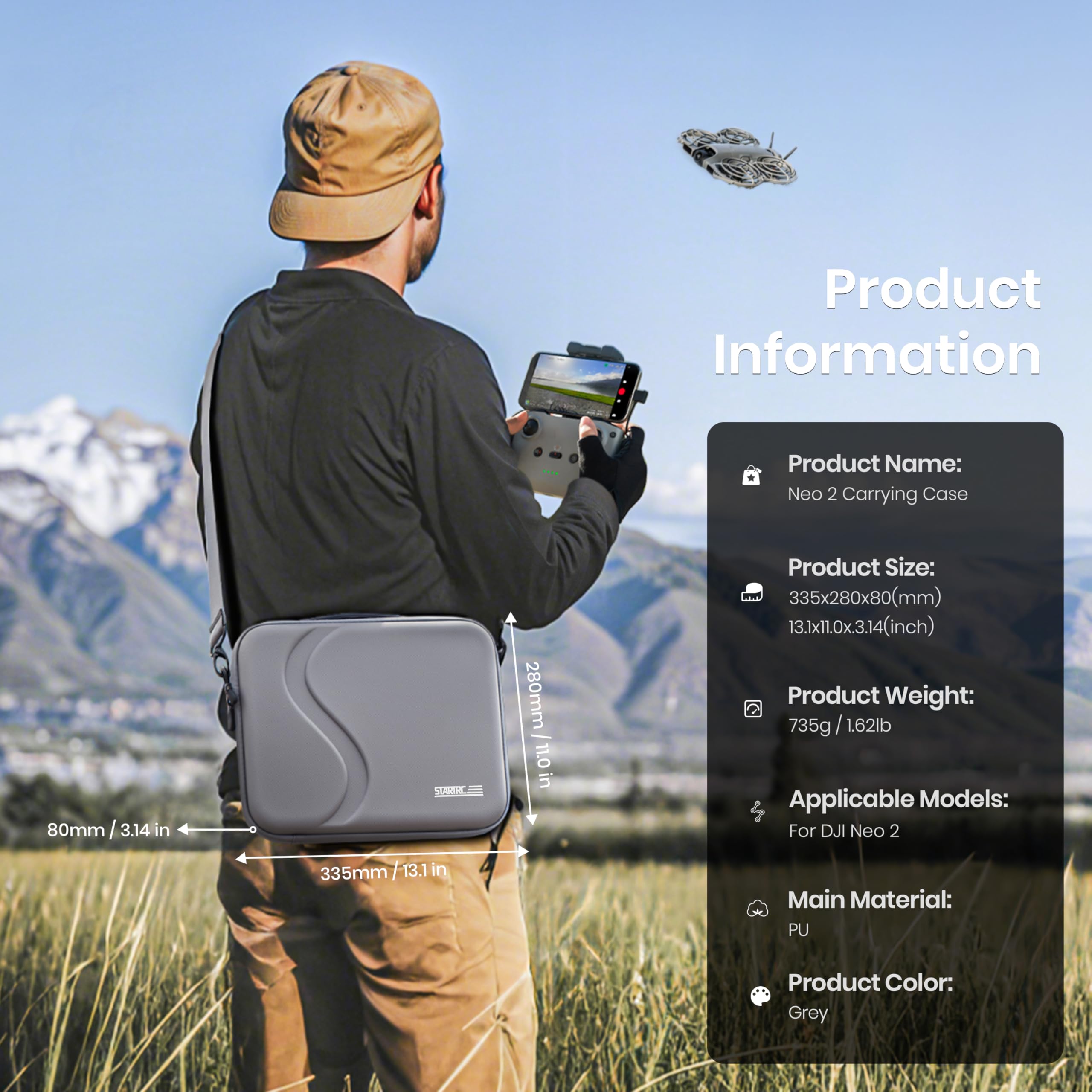Drone Controller Hood - Borsa per il trasporto degli accessori