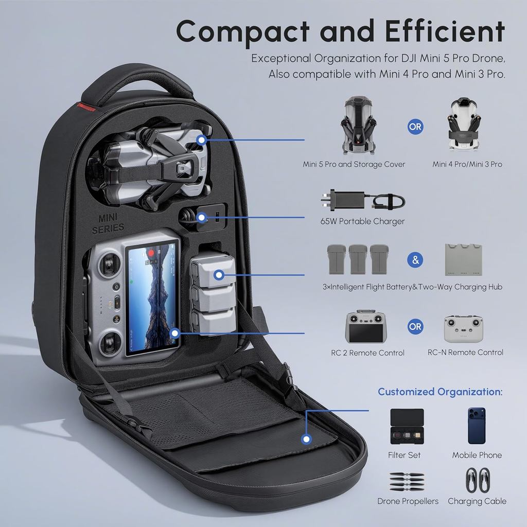 Zaino rigido impermeabile per  - Drone Backpack recensione e prezzo